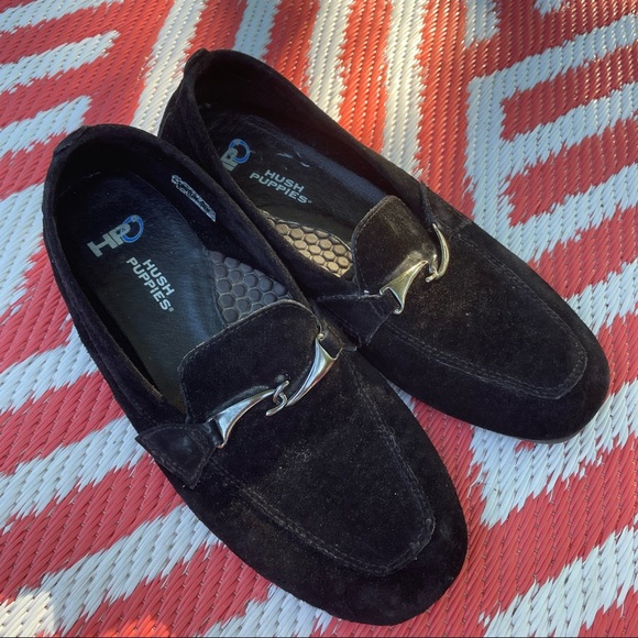 Hush Puppies Shoes - Vintage Hush Puppies Black Loafers 7.5